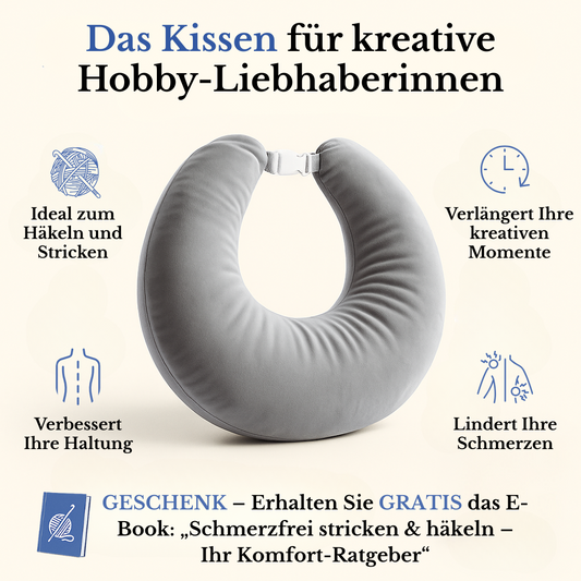 Ergonomisches Crealis-Kissen – Ihr Komfort-Verbündeter für kreative Momente