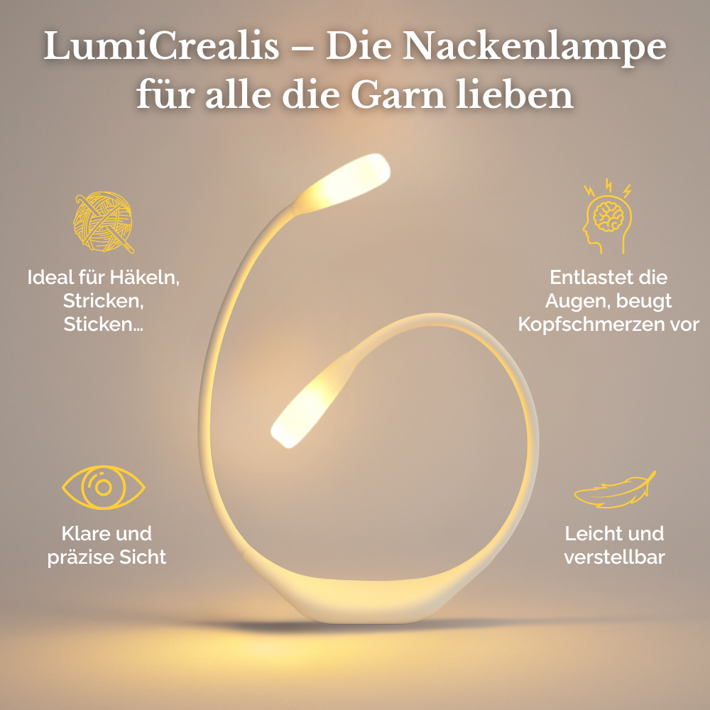 LumiCrealis – Ihre Nackenlampe fürs Handarbeiten