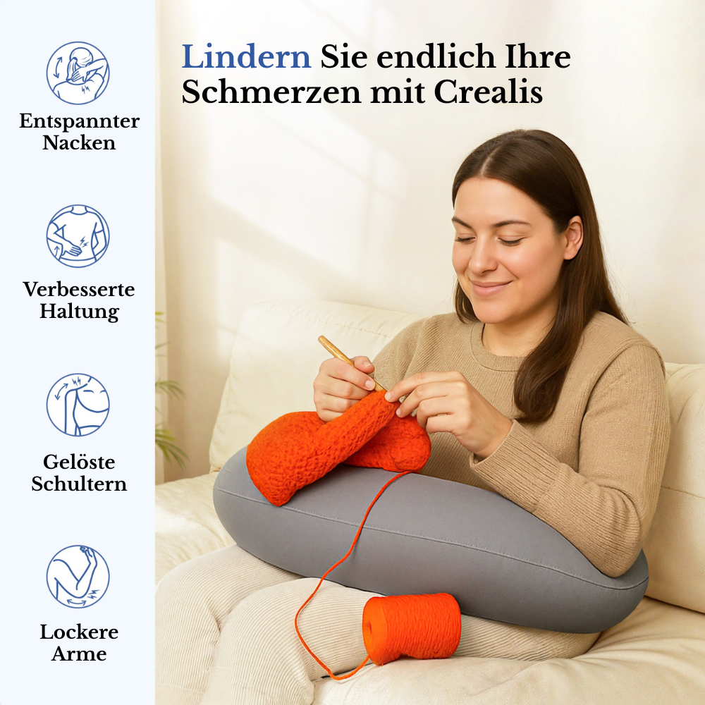 Ergonomisches Crealis-Kissen – Ihr Komfort-Verbündeter für kreative Momente