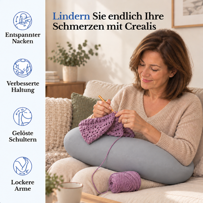 Ergonomisches Crealis-Kissen – Ihr Komfort-Verbündeter für kreative Momente