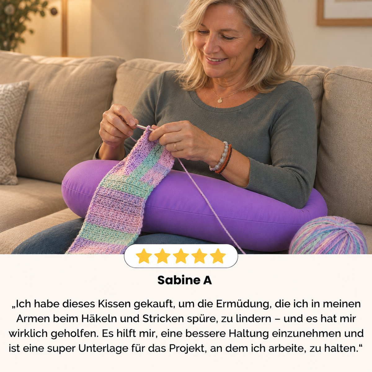 Ergonomisches Crealis-Kissen – Ihr Komfort-Verbündeter für kreative Momente