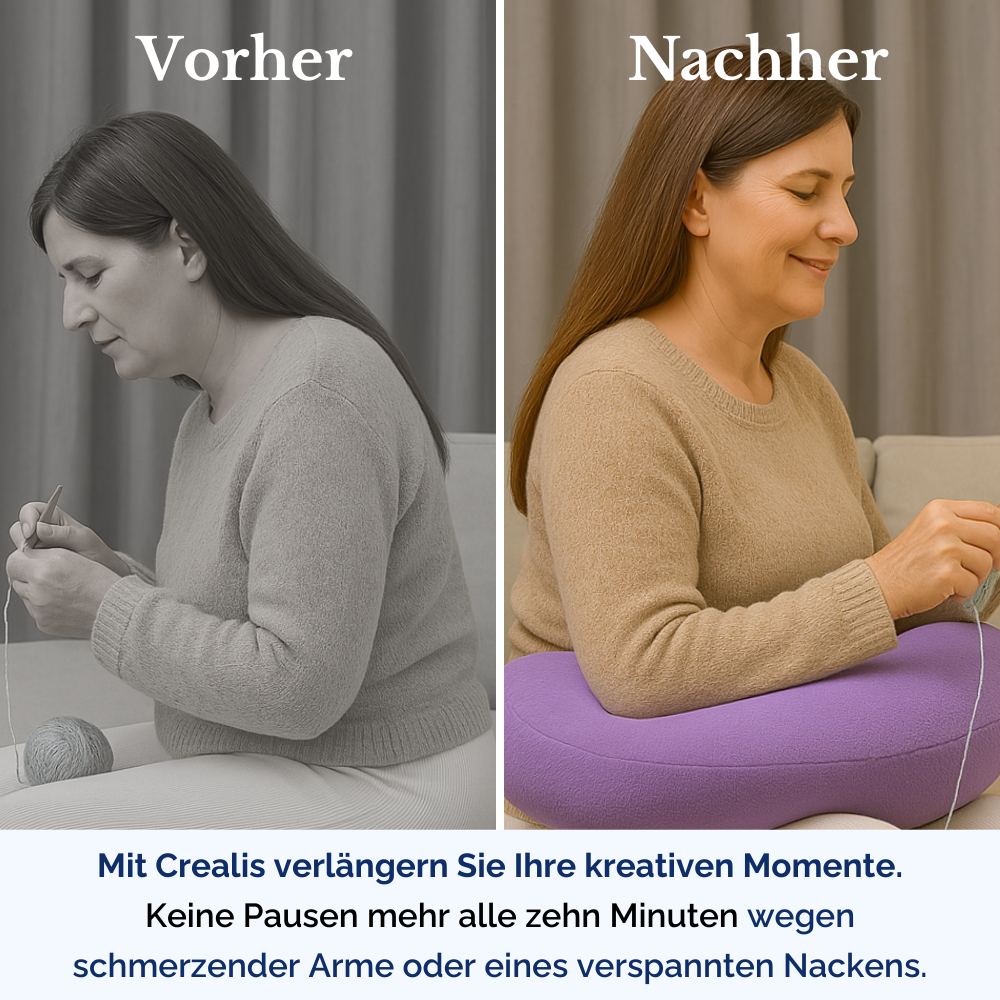 Ergonomisches Crealis-Kissen – Ihr Komfort-Verbündeter für kreative Momente
