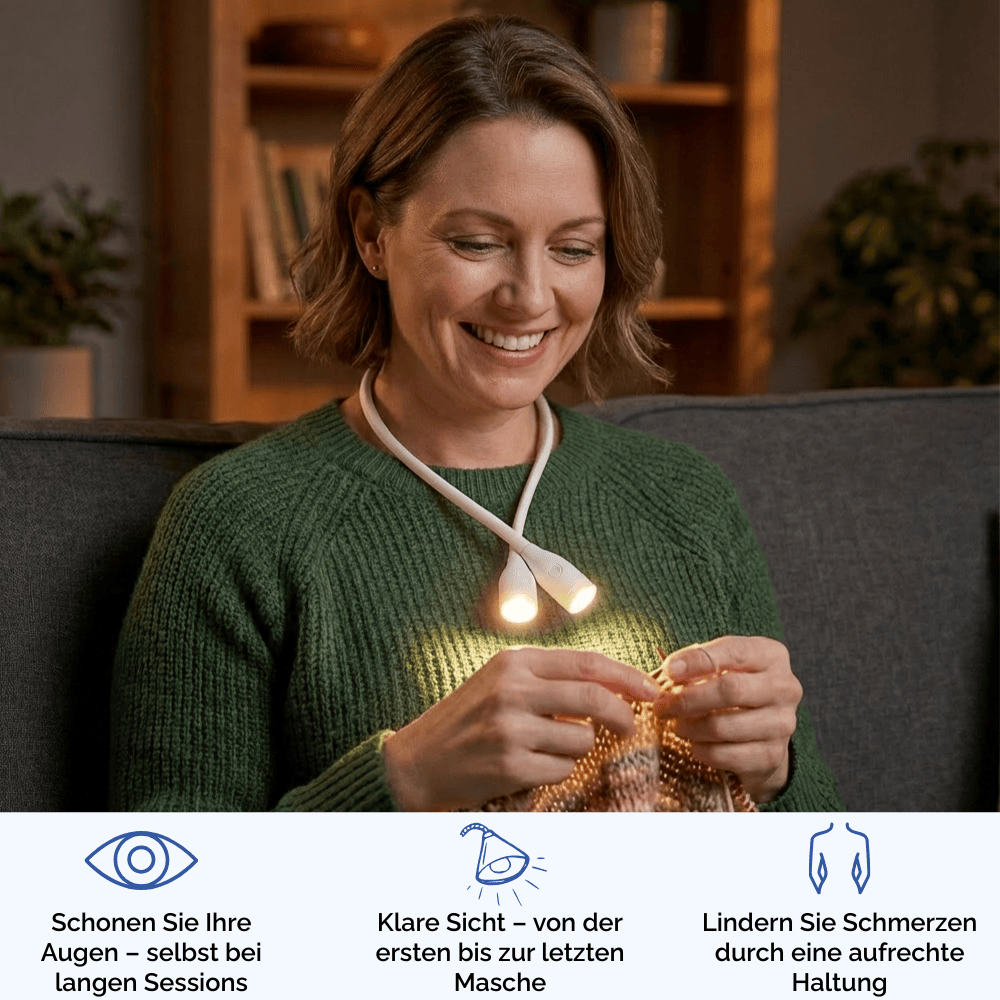 LumiCrealis – Ihre Nackenlampe fürs Handarbeiten