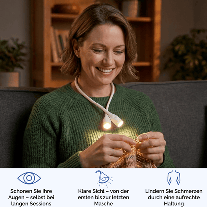 LumiCrealis – Ihre Nackenlampe fürs Handarbeiten