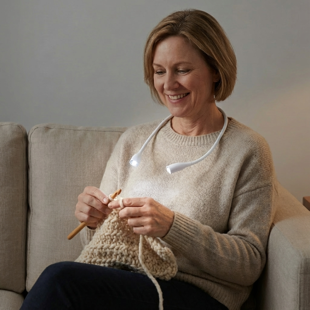 LumiCrealis – Ihre Nackenlampe fürs Handarbeiten