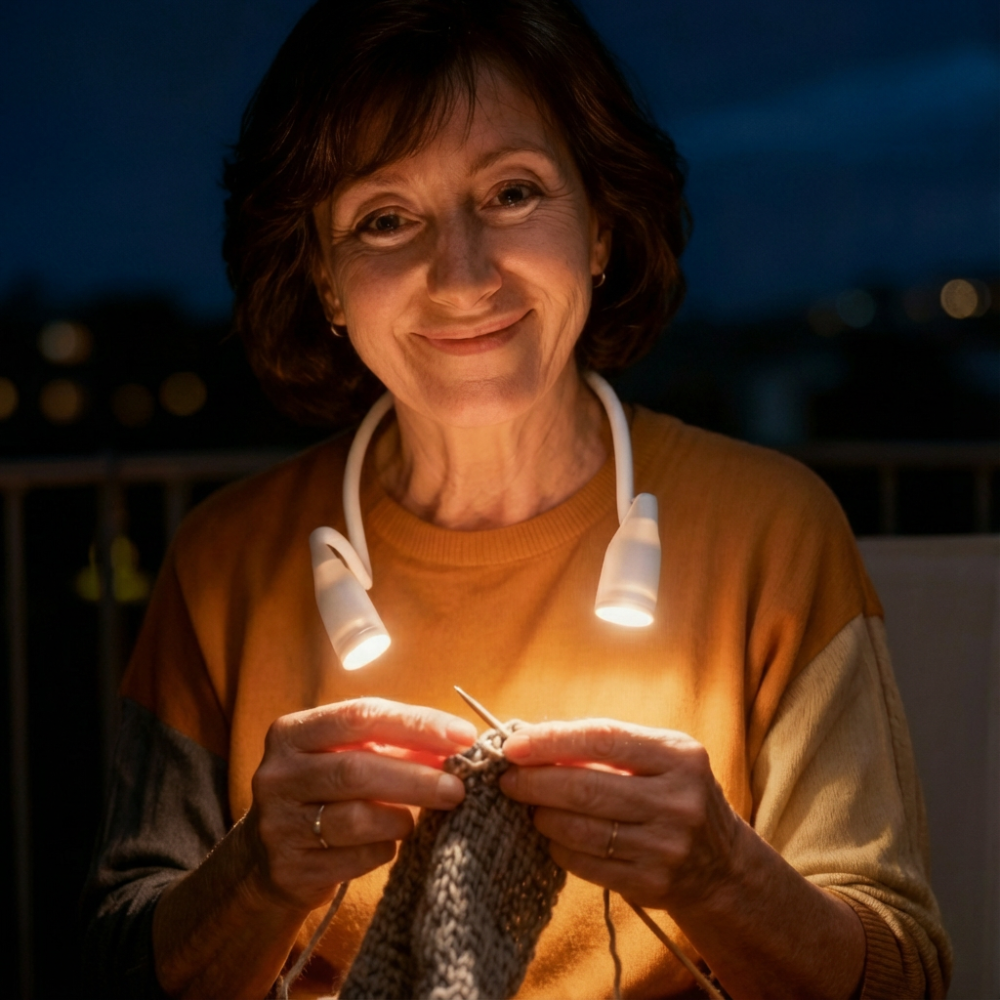 LumiCrealis – Ihre Nackenlampe fürs Handarbeiten